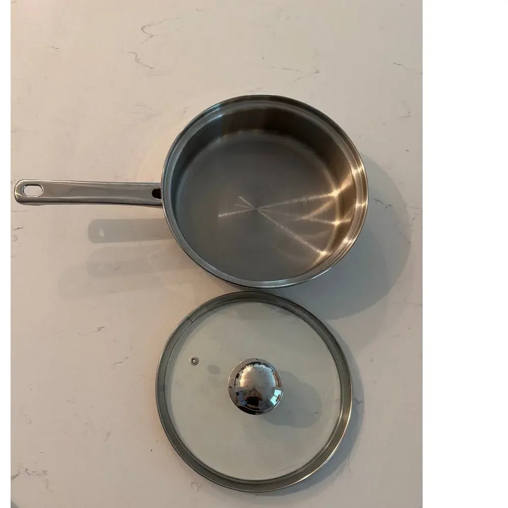 Le Gourmet Chef Stainless Steel 4-cup Stainless Steel Egg Poacher Pan with Lid